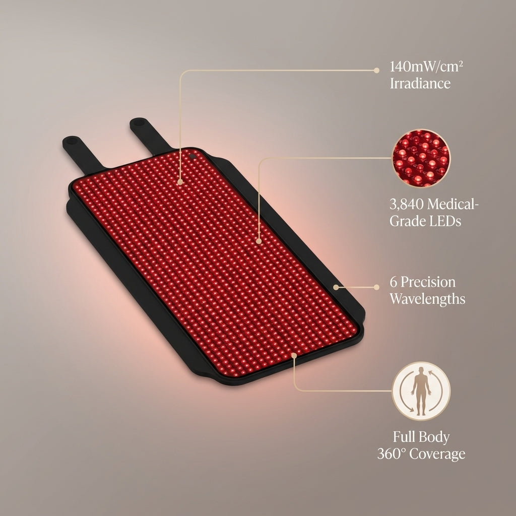 Red and Near-Infrared Light Therapy Mat Pro — Lifestyle