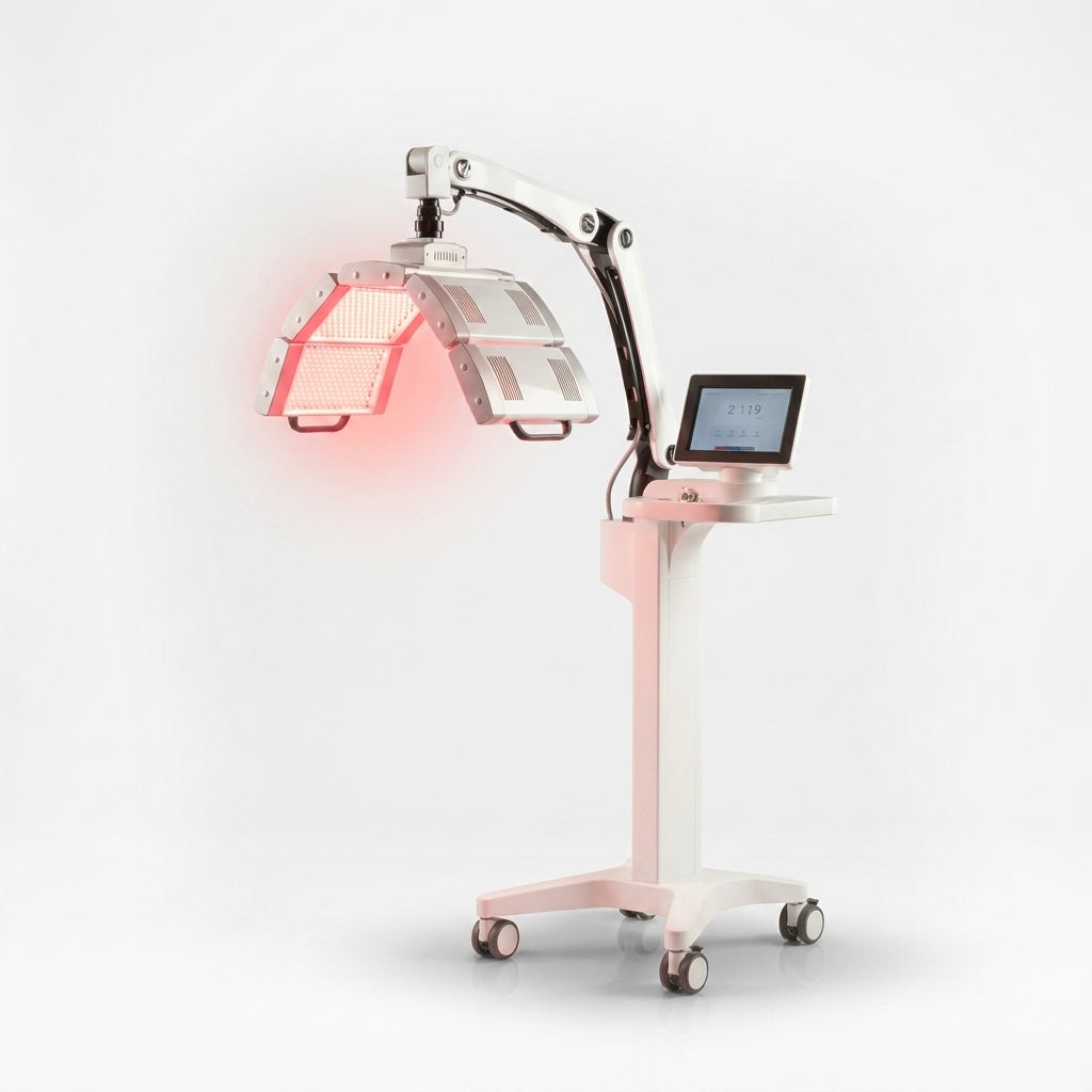 Professional Red Light Therapy Panel for Skin Healing after Laser Procedures Red Blue Yellow Light Therapy PDT KN-7000A — Studio Shot